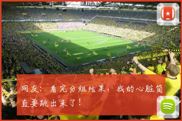 网友:看完分组结果,我的心脏简直要跳出来了!